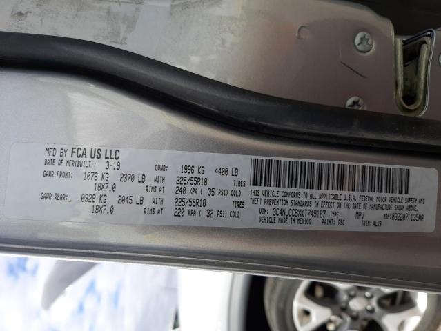 Photo 10 from auction – 2019 JEEP COMPASS LI with VIN 3C4NJCCBXKT749167