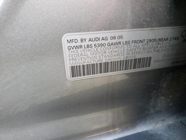 Photo 10 from auction – 2006 AUDI A6 4.2 QUA with VIN WAUDL74F66N027552
