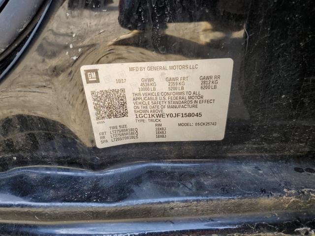 Photo 10 from auction – 2018 CHEVROLET SILVERADO with VIN 1GC1KWEY0JF158045