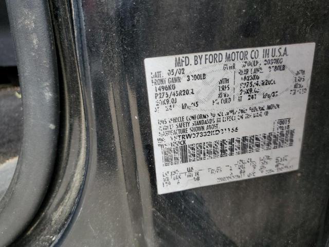 Photo 10 from auction – 2002 FORD F150 SUPER with VIN 1FTRW07332KD31166