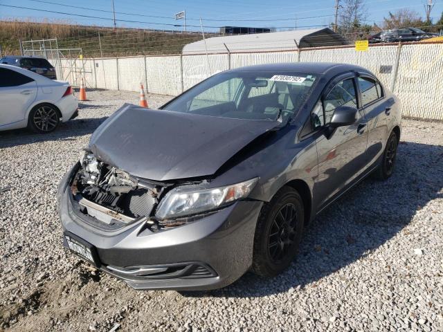 Photo 2 from auction – 2013 HONDA CIVIC LX with VIN 19XFB2F58DE060138
