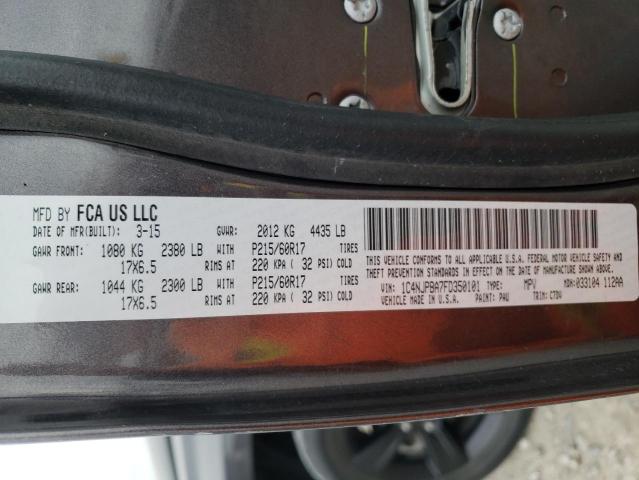 Photo 10 from auction – 2015 JEEP PATRIOT SP with VIN 1C4NJPBA7FD350101
