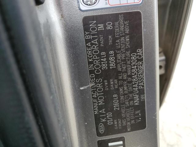 Photo 10 from auction – 2010 KIA FORTE EX with VIN KNAFU4A28A5843080