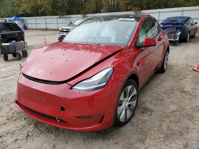 Photo 2 from auction – 2021 TESLA MODEL Y with VIN 5YJYGDEE8MF202277