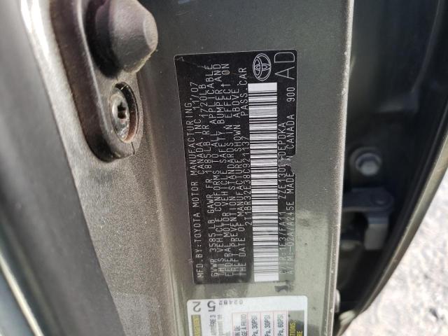 Фото 10 с аукциона – 2008 TOYOTA COROLLA CE с VIN 2T1BR32E38C921137