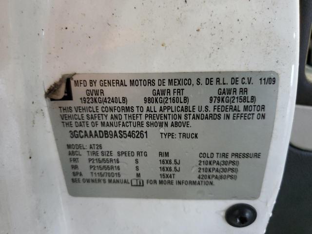 Photo 10 from auction – 2010 CHEVROLET HHR PANEL with VIN 3GCAAADB9AS546261