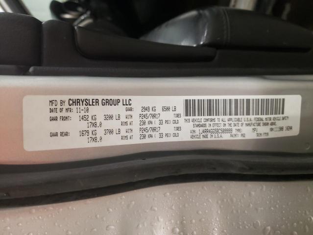 Photo 10 from auction – 2011 JEEP GRAND CHER with VIN 1J4RR4GG5BC589999