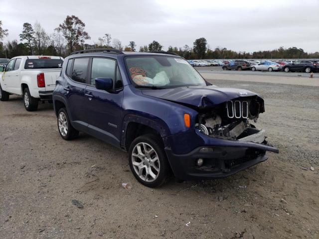 JEEP RENEGADE L 2017 with VIN ZACCJBBB8HPF26564 - Photo from auction