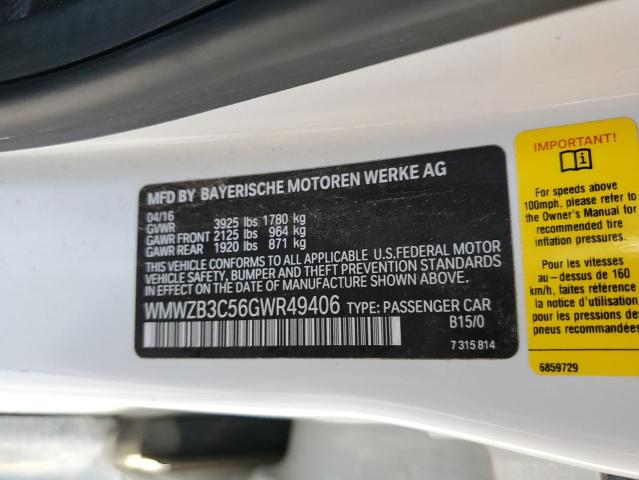 Photo 10 from auction – 2016 MINI COOPER COU with VIN WMWZB3C56GWR49406