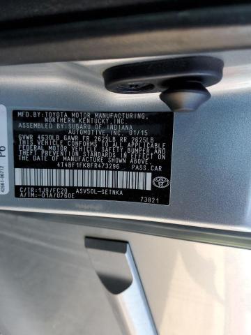 Photo 10 from auction – 2015 TOYOTA CAMRY LE with VIN 4T4BF1FK8FR473296
