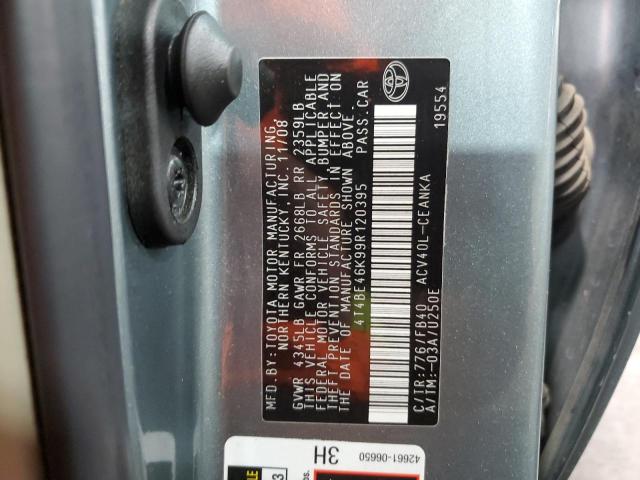 Photo 10 from auction – 2009 TOYOTA CAMRY BASE with VIN 4T4BE46K99R120395