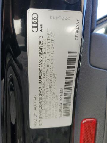 Photo 10 from auction – 2018 AUDI A4 PREMIUM with VIN WAUENAF41JA114878