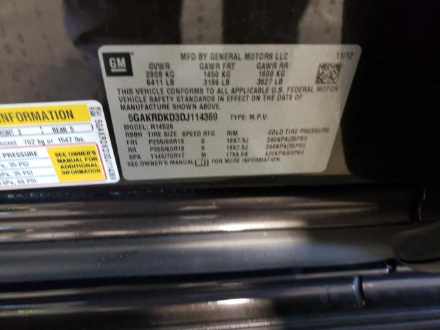 Photo 10 from auction – 2013 BUICK ENCLAVE with VIN 5GAKRDKD3DJ114369