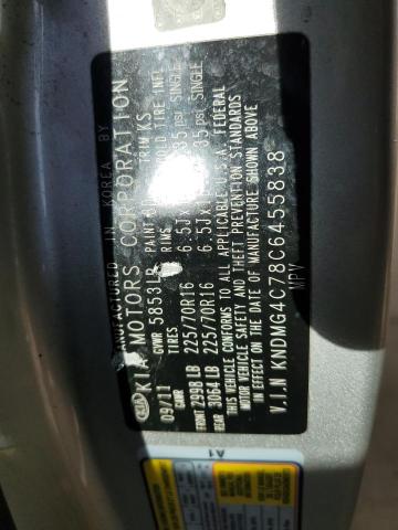 Photo 10 from auction – 2012 KIA SEDONA LX with VIN KNDMG4C78C6455838