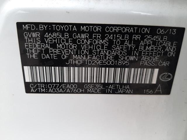 Photo 10 from auction – 2014 LEXUS IS 250 with VIN JTHCF1D29E5001895