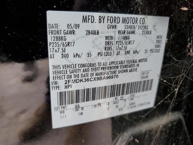 Photo 10 from auction – 2009 FORD EDGE SE with VIN 2FMDK36CX9BA96970