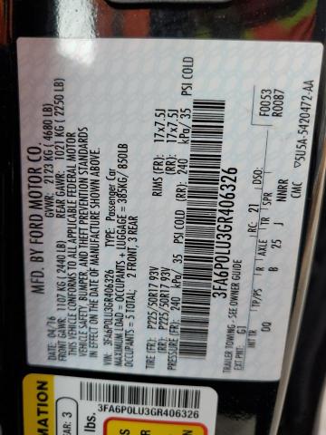Photo 10 from auction – 2016 FORD FUSION SE with VIN 3FA6P0LU3GR406326