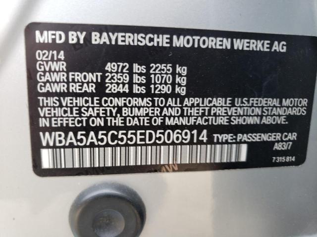 Photo 10 from auction – 2014 BMW 528 I with VIN WBA5A5C55ED506914