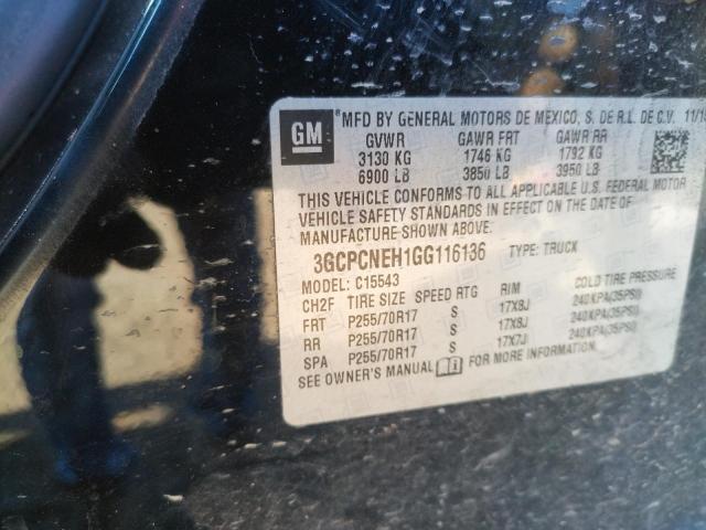Photo 10 from auction – 2016 CHEVROLET SILVERADO with VIN 3GCPCNEH1GG116136