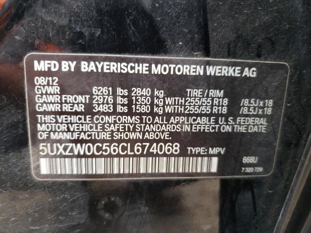 Photo 10 from auction – 2012 BMW X5 XDRIVE3 with VIN 5UXZW0C56CL674068