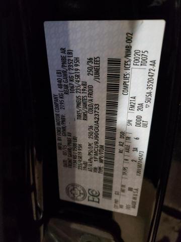 Photo 10 from auction – 2016 FORD ESCAPE TIT with VIN 1FMCU9J90GUA23733