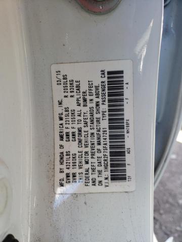 Photo 10 from auction – 2015 HONDA ACCORD EX with VIN 1HGCR2F75FA147261