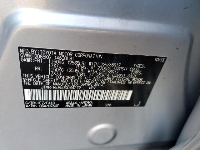 Photo 10 from auction – 2013 TOYOTA RAV4 XLE with VIN JTMRFREV5DD044279