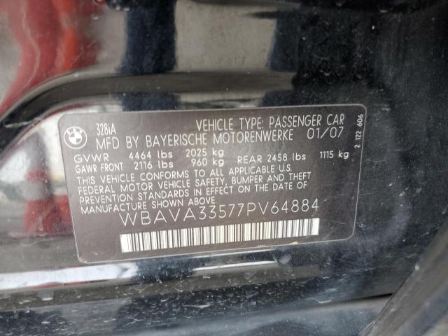 Photo 10 from auction – 2007 BMW 328 I with VIN WBAVA33577PV64884