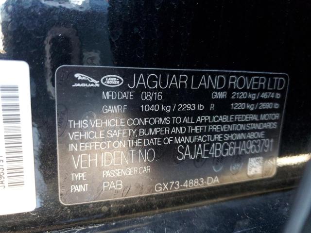 Photo 10 from auction – 2017 JAGUAR XE PRESTIG with VIN SAJAE4BG6HA963791