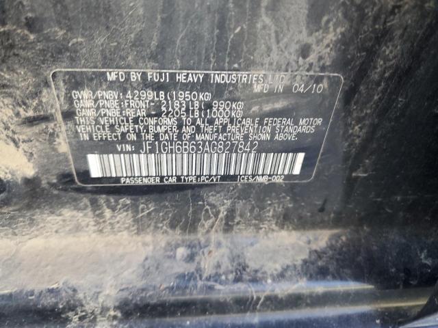 Photo 10 from auction – 2010 SUBARU IMPREZA 2. with VIN JF1GH6B63AG827842
