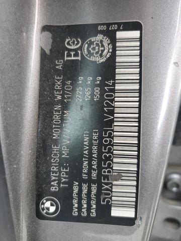 Photo 10 from auction – 2005 BMW X5 4.4I with VIN 5UXFB53595LV12014