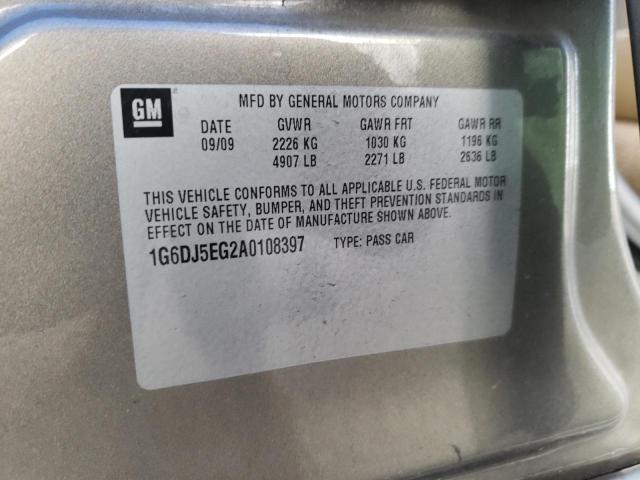Photo 10 from auction – 2010 CADILLAC CTS PERFOR with VIN 1G6DJ5EG2A0108397