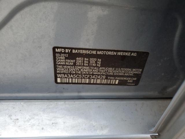 Photo 10 from auction – 2012 BMW 328 I with VIN WBA3A5C57CF342428
