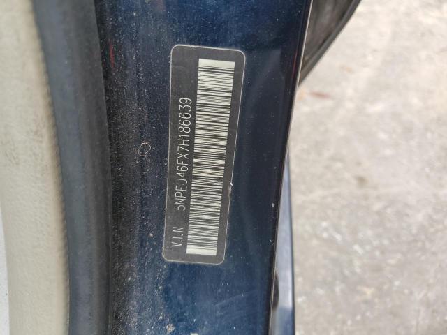 Photo 10 from auction – 2007 HYUNDAI SONATA SE with VIN 5NPEU46FX7H186639