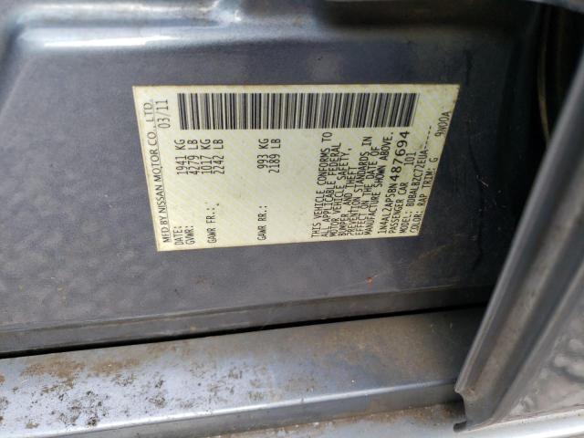 Photo 10 from auction – 2011 NISSAN ALTIMA BAS with VIN 1N4AL2AP5BN487694