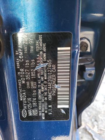Photo 10 from auction – 2016 HYUNDAI ACCENT SE with VIN KMHCT4AE2GU127465