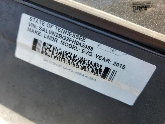 Photo 10 from auction – 2015 LAND ROVER RANGE ROVE with VIN SALVN2BG2FH042458