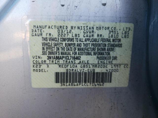Zdjęcie 10 z aukcji – 2012 NISSAN SENTRA 2.0 z VIN 3N1AB6AP1CL716462