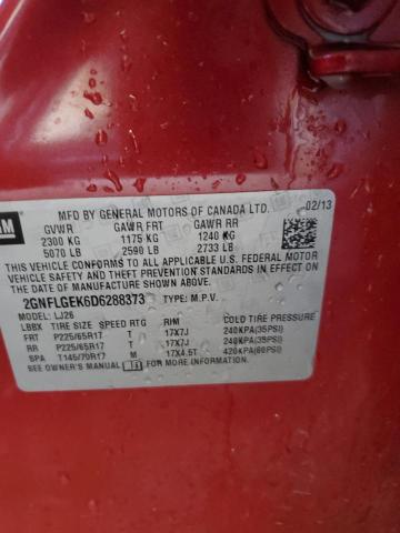 Photo 10 from auction – 2013 CHEVROLET EQUINOX LT with VIN 2GNFLGEK6D6288373