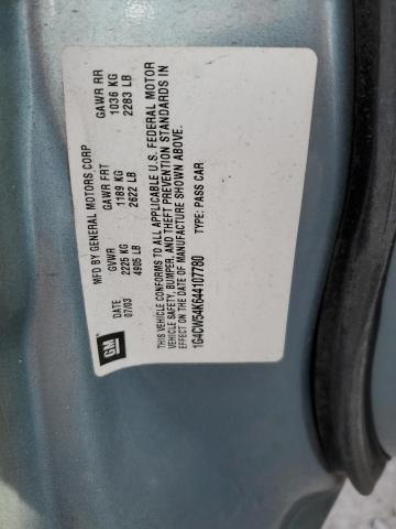 Photo 10 from auction – 2004 BUICK PARK AVENU with VIN 1G4CW54K644107780