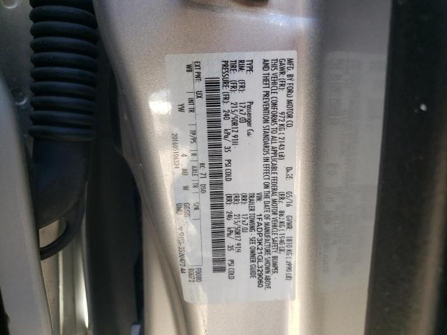 Photo 9 from auction – 2016 FORD FOCUS SE with VIN 1FADP3K21GL329060