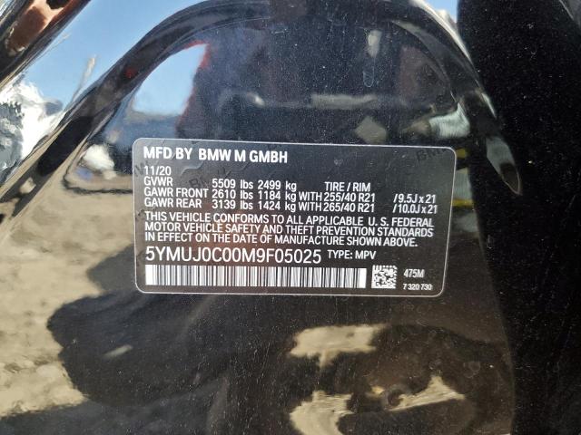 Photo 10 from auction – 2021 BMW X4 M COMPE with VIN 5YMUJ0C00M9F05025