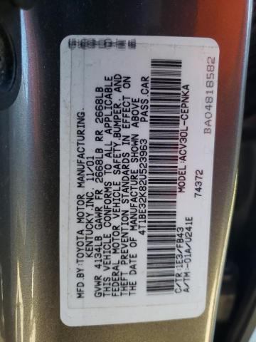 Photo 10 from auction – 2002 TOYOTA CAMRY LE with VIN 4T1BE32K82U523963