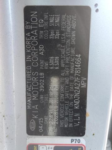Photo 10 from auction – 2015 KIA SOUL with VIN KNDJN2A27F7814664