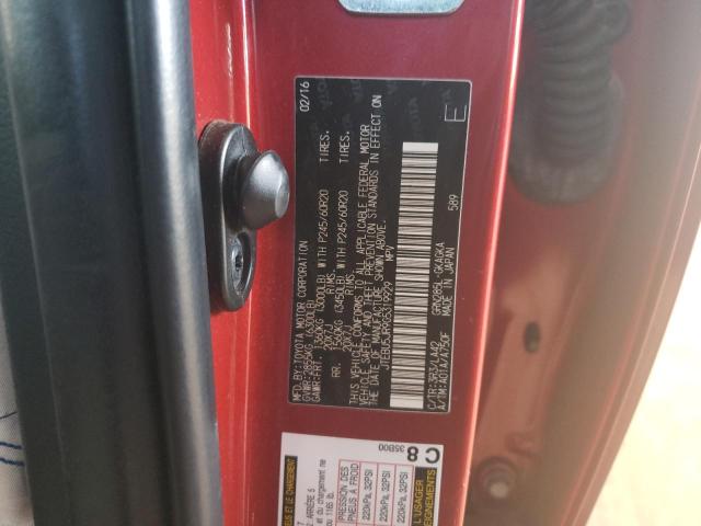 Photo 10 from auction – 2016 TOYOTA 4RUNNER SR with VIN JTEBU5JR9G5319929