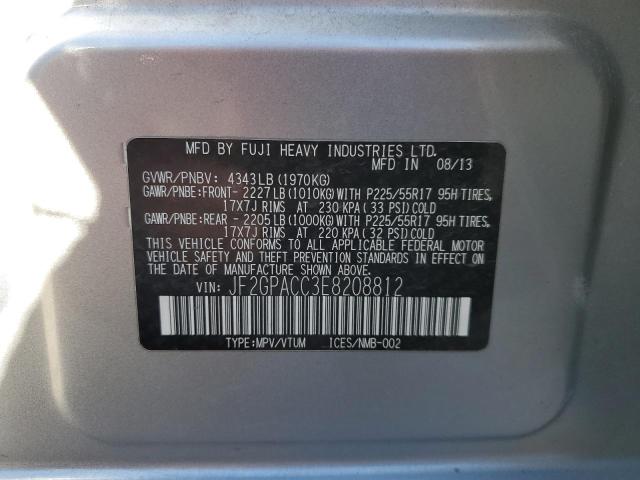 Photo 10 from auction – 2014 SUBARU XV CROSSTR with VIN JF2GPACC3E8208812