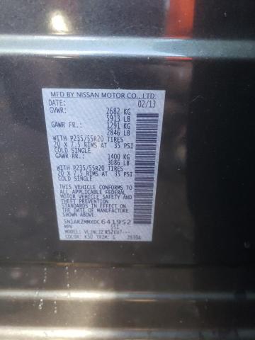 Photo 10 from auction – 2013 NISSAN PATHFINDER with VIN 5N1AR2MMXDC641952