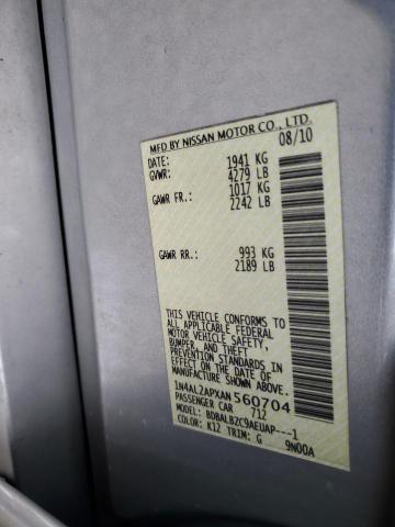 Photo 10 from auction – 2010 NISSAN ALTIMA BAS with VIN 1N4AL2APXAN560704