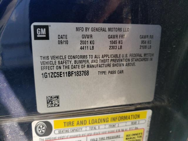 Photo 10 from auction – 2011 CHEVROLET MALIBU 1LT with VIN 1G1ZC5E11BF183768