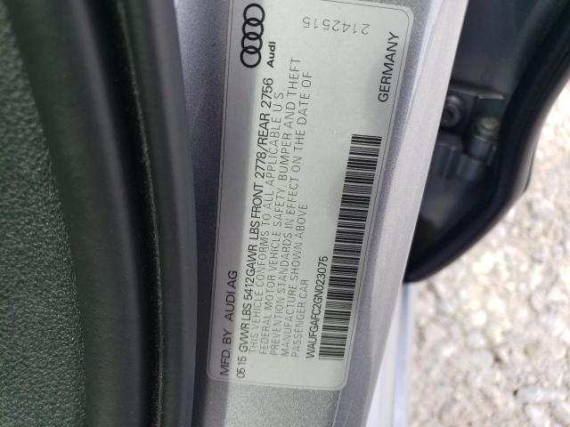 Photo 10 from auction – 2016 AUDI A6 PREMIUM with VIN WAUFGAFC2GN023075